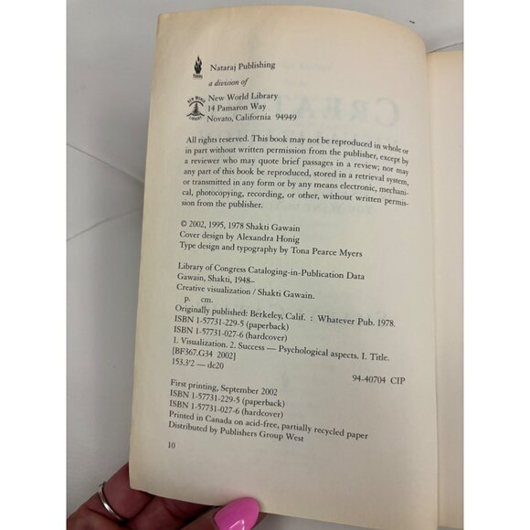Creative Visualization By Shakti Gawain 25th Anniversary Edition Paperback - Picture 7 of 12